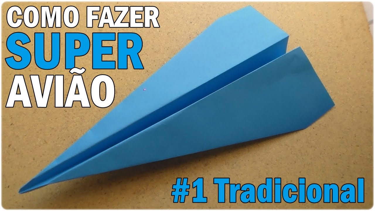 como fazer avião de papel