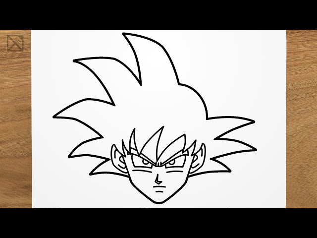 como desenhar o goku