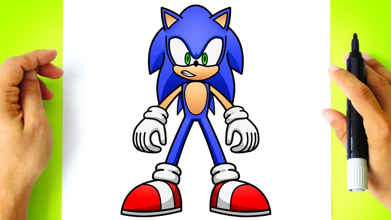 como desenhar o sonic