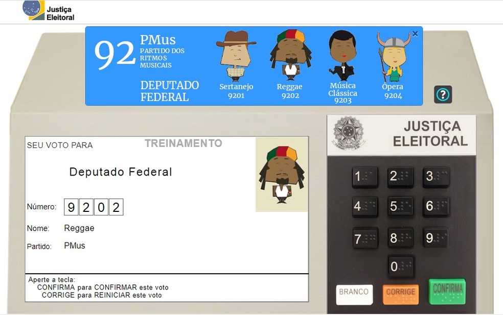 como votar em eleição