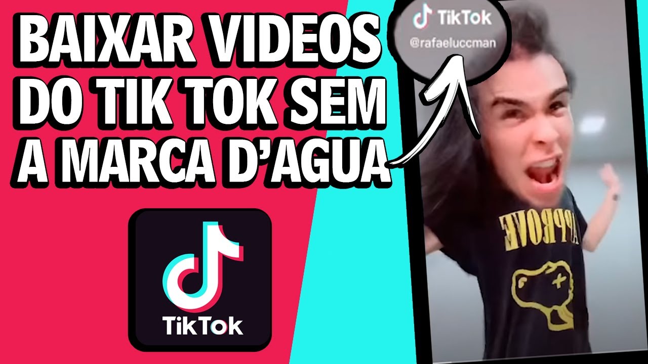 como tirar marca d'água do tiktok