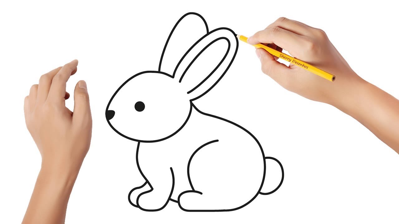 como desenhar um coelho