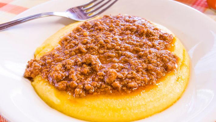 como fazer polenta mole