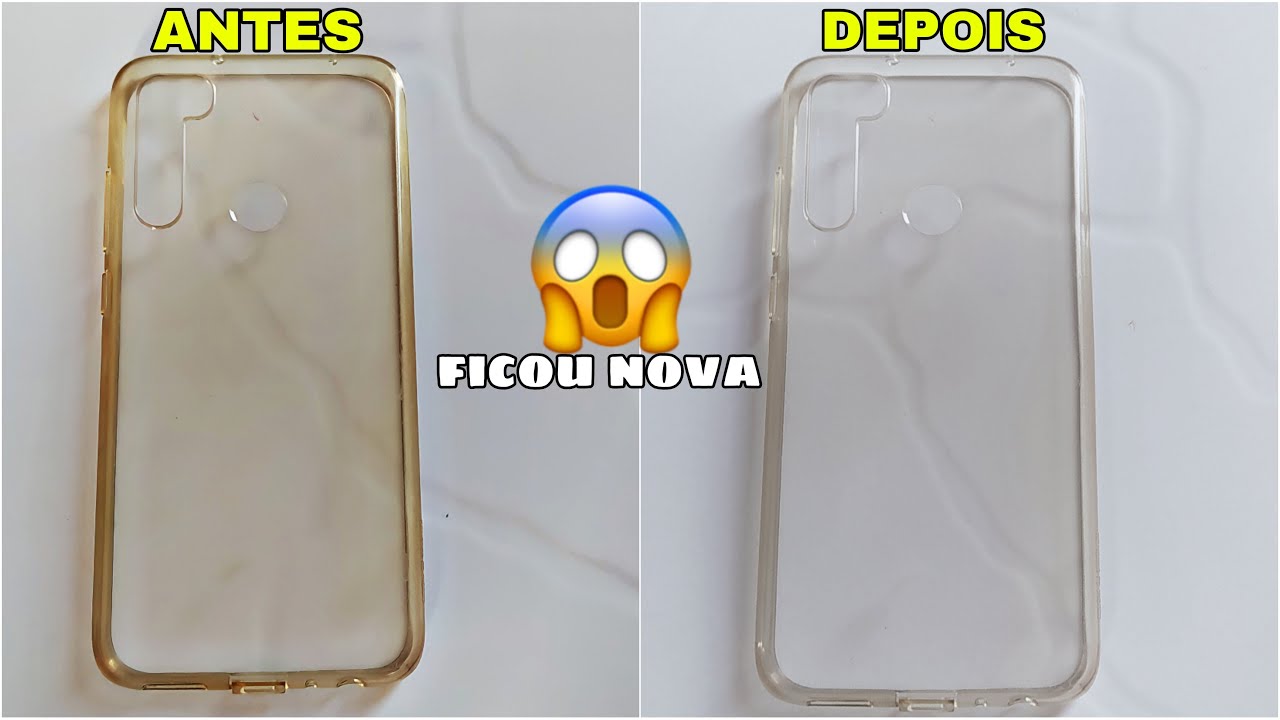 como limpar capinha transparente