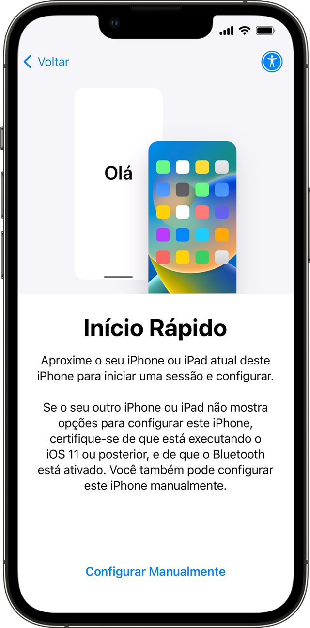 como transferir dados de um iphone para outro