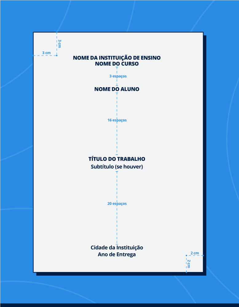 como fazer capa de trabalho?