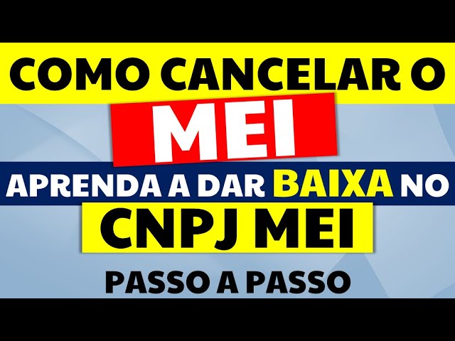 Como dar baixa no MEI?