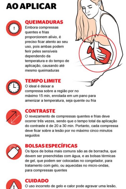 Como fazer uma compressa quente?