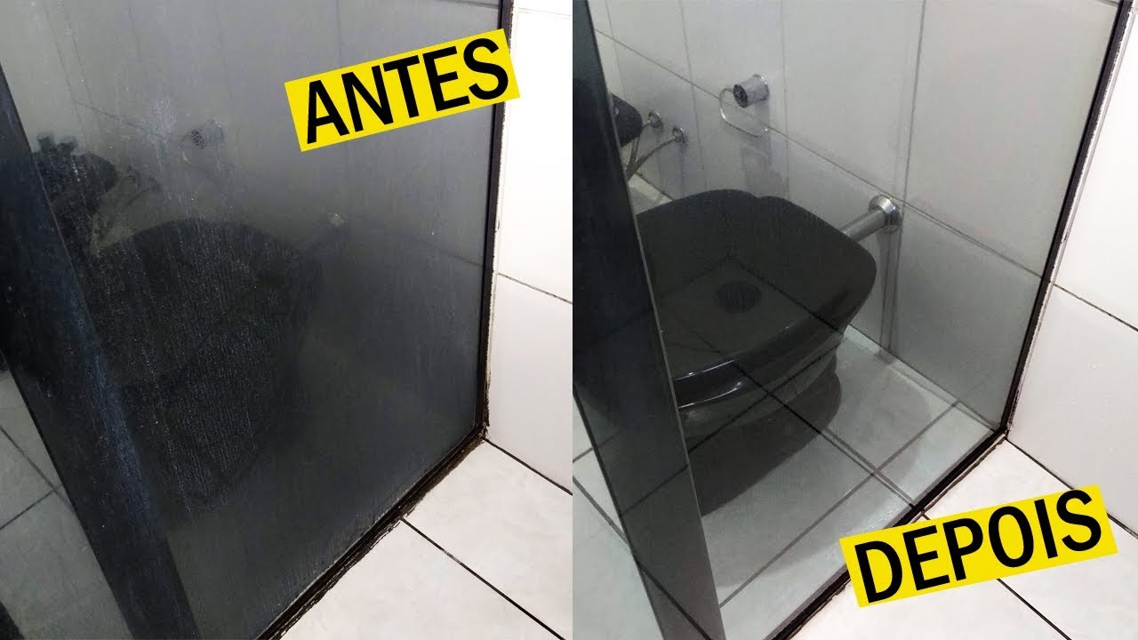 Como limpar uma porta de box de banheiro?