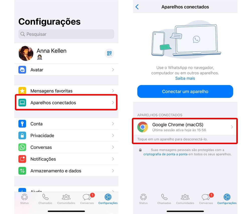 como saber se o whatsapp está clonado?