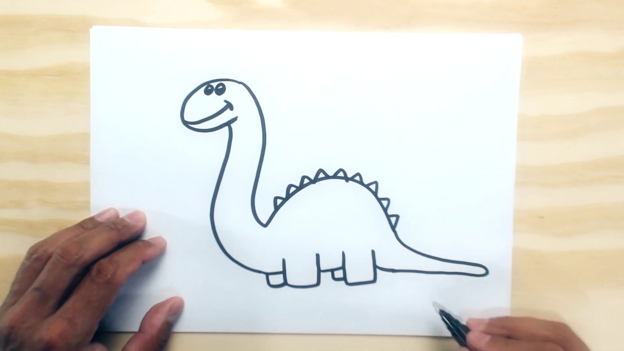 como desenhar um dinossauro?