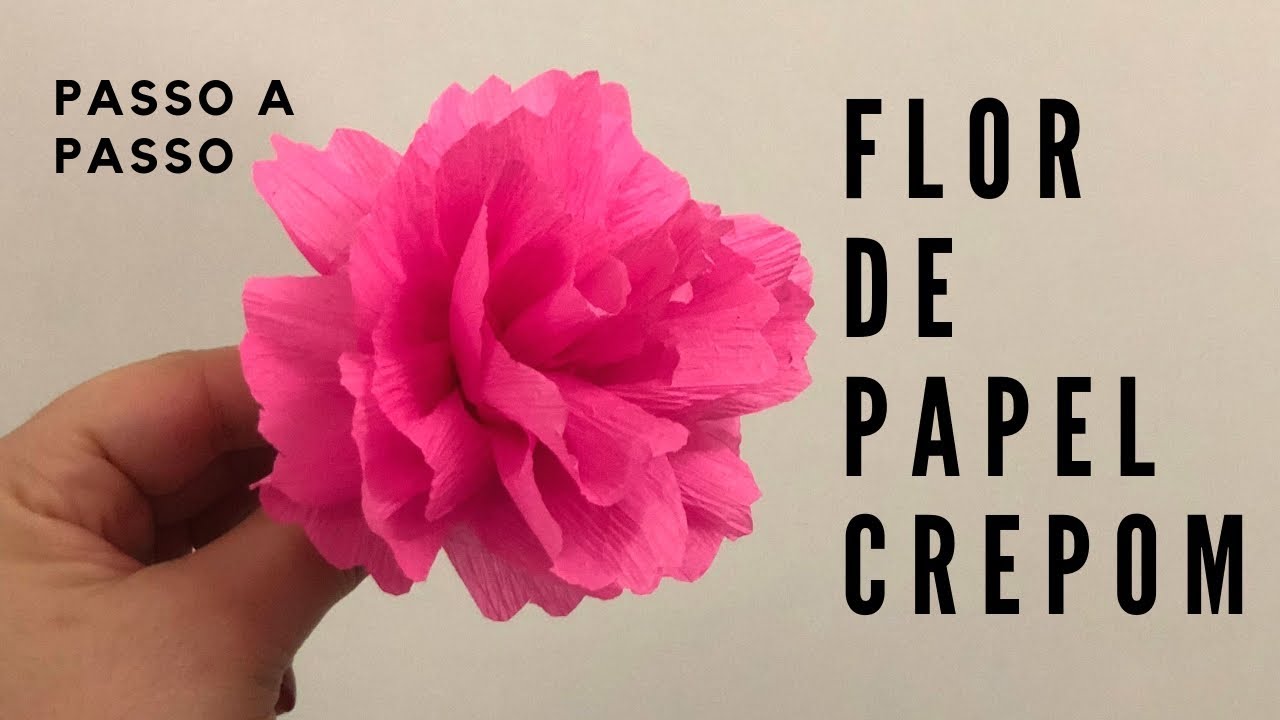 como fazer flores de papel crepom?