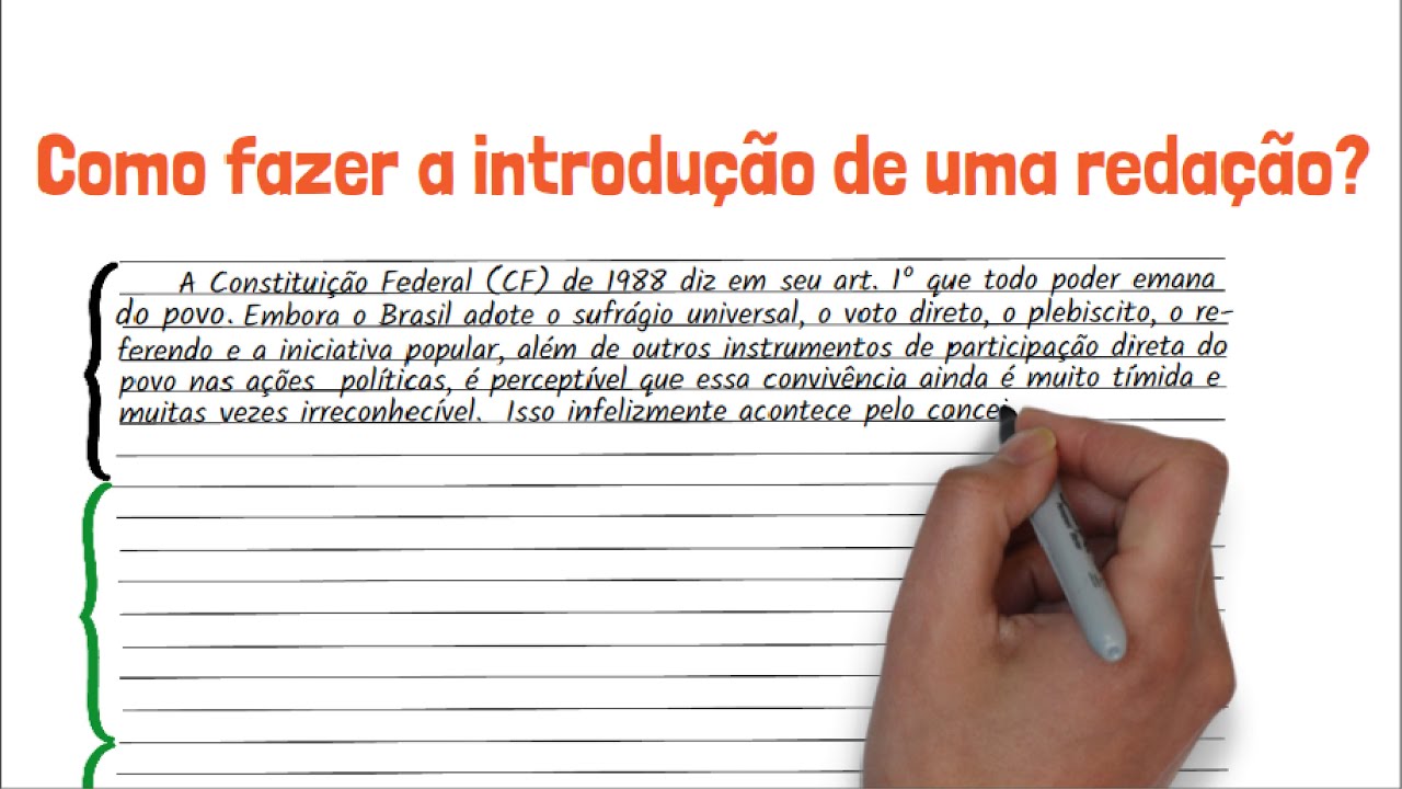 como fazer uma introdução de redação?