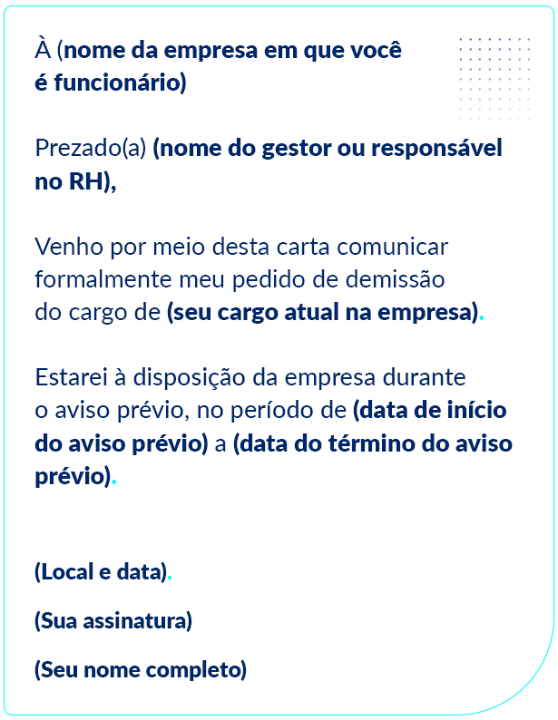 Como escrever uma carta de demissão?