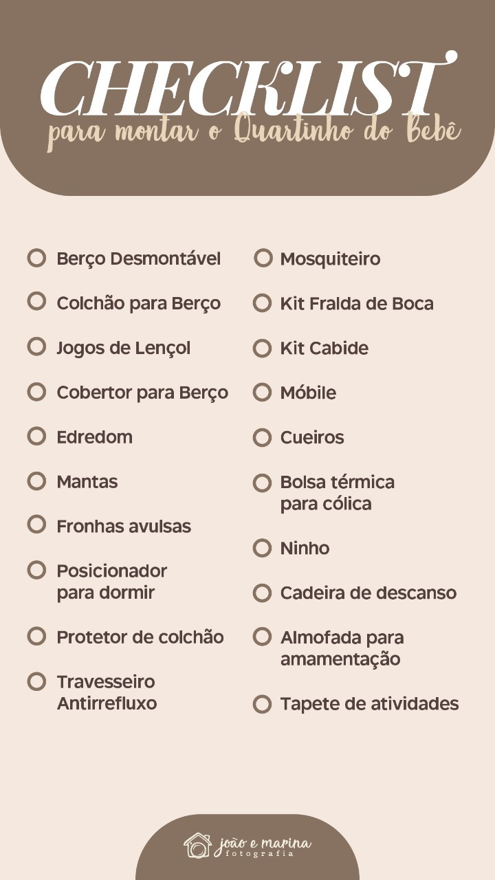 Lista de itens essenciais para levar para a maternidade: confira o que não pode faltar.